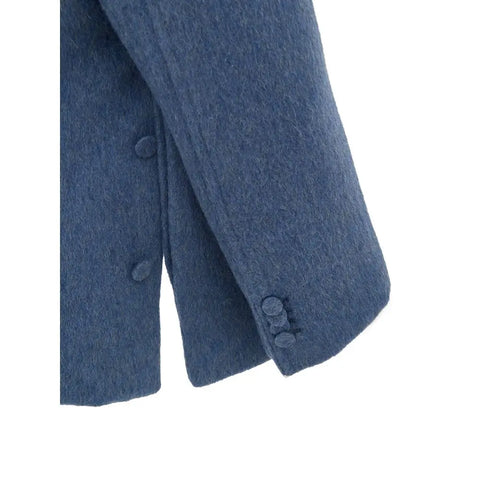 Light Blue Wool Jackets & Coat Gucci