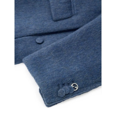 Light Blue Wool Jackets & Coat Gucci
