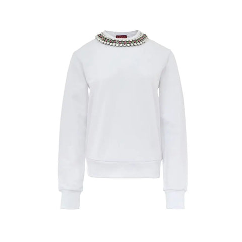 White Cotton Sweatshirt Gucci