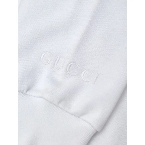 White Cotton Sweatshirt Gucci